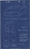 Details of Trash Boxes and Counter Stool