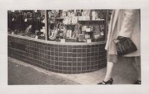 Black and white photograph of Kress corenr window display