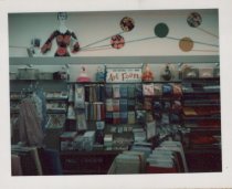 Color photograph of Kress sales floor featuring the fabrics section