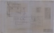 Black Line Copy of Kitchen Plan with Mechanical Connections Details and Schedule