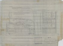 Plan of East Half of Dauphin Street Show Window and Half Elevation Store Side Vestibule Partition
