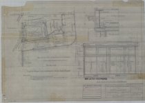 Plan of West Half of Dauphin Street Show Window and Vestibule Elevation of Show Window