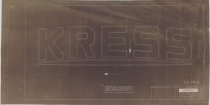 White Line Copy of Kress Plaque Sign Elevation