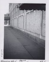 Black and white photograph of Kress side wall