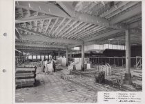 Black and white photograph of construction