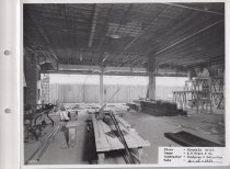 Black and white photograph of construction