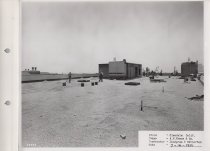 Black and white photograph of construction