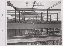 Black and white photograph of construction