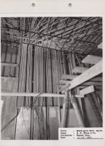 Black and white photograph of construction