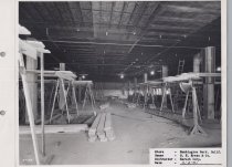 Black and white photograph of construction