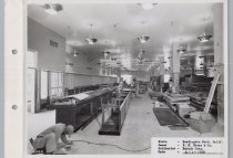 Black and white photograph of construction