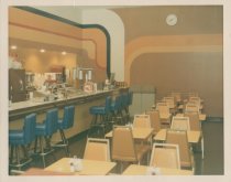 Color photograph of café