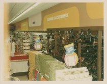 Color photograph of sales floor
