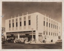 Black and white photograph of exterior
