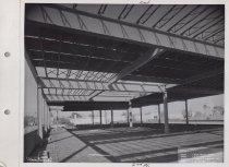 Black and white photograph of construction