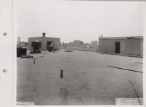 Black and white photograph of construction