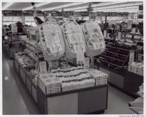 Black and white photograph of baby section