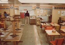 Color photograph of café construction