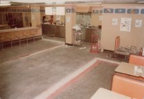 Color photograph of café construction