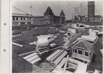 Black and white photograph of roof