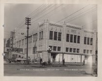 Black and white photograph of construction