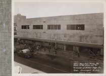 Black and white photograph of construction