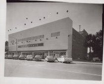 Black and white photograph of exterior
