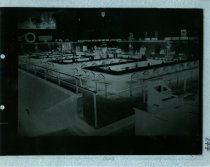 Black and white copy negative of interior restaurant, received on January 1