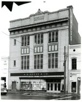 Black and white copy print of exterior rear view, originally taken in April