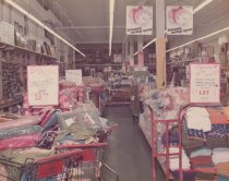 Color photograph of sales floor