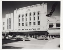 Black and white photograph of exterior