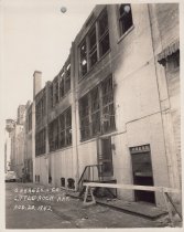 Black and white photograph of construction