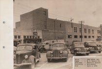 Black and white photograph of construction