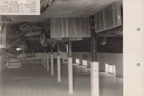 Black and white photograph of construction