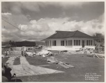 Exterior view of construction site for Kress manager house