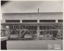 Exterior view of Kress store under construction