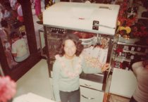 Interior view of Kress popcorn machine