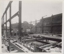 Exterior view of Kress building under construction