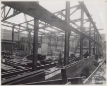 Exterior view of Kress building under construction