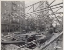 Exterior view of Kress building under construction