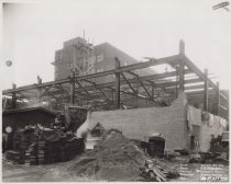 Exterior view of Kress building under construction