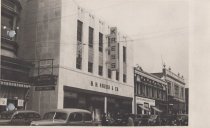 Exterior side view of Kress store front