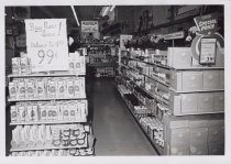 Black and white photograph of Kress hygeine section showing deodorants and