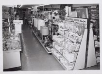 Black and white photograph of Kress homegoods section