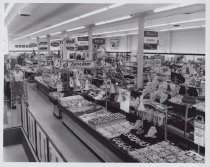 Black and white photograph of Kress store jewlery section