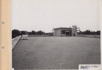 Black and white photograph of Kress rooftop under construction