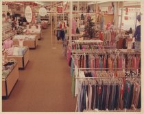Color photograph of Kress sales floor featuring the clothing section