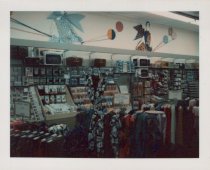 Color photograph of Kress sales floor featuring the fabrics section