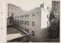 Black and white photograph of Kress store front under construction