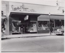Black and white photograph of Kress store front